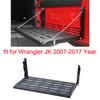 Rear Trunk Door Mounting Tray Fit for Jeep Wrangler JK 2007-2017 Year of Made, Iron Matte Black Foldable Back Shelf Stand