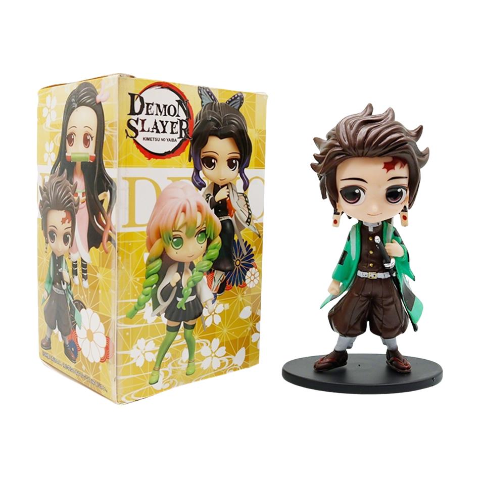 Новое аниме 13 см, фигурка убийцы демонов Nezuko Tanjirou Zenitsu Inosuke Kyoujurou Giyuu Kawaii Qposket, модель из ПВХ, игрушки, подарок для детей