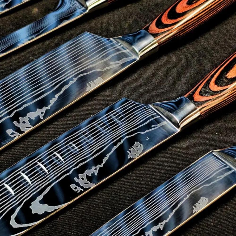 Профессиональные кухонные ножи Нож Сантоку