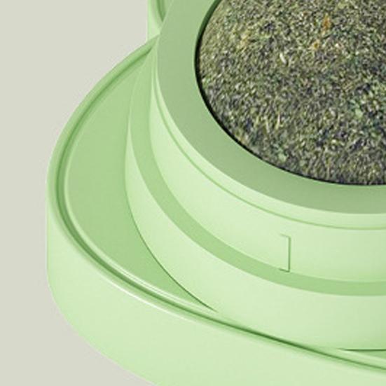 Игрушка-шарик с кошачьей мятой для кошек, вращающийся на 360 градусов шарик с кошачьей мятой, безопасная жевательная игрушка для котят для кошек, лизание, здоровье зубов, способствует активной игре