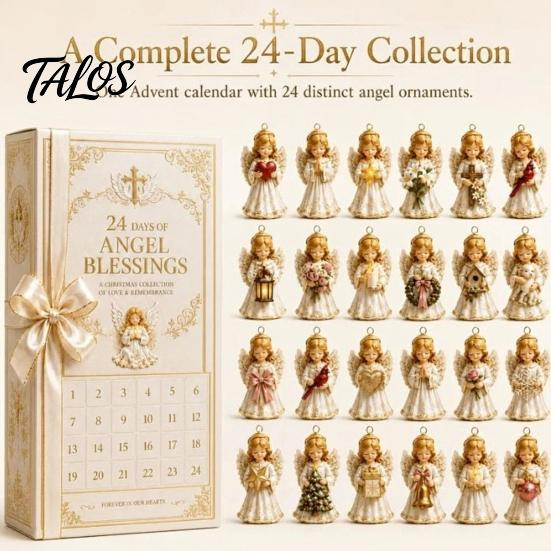 Christmas Advent Calendar 2024 2026 Nutcracker Calendar, 24-Day Acrylic Ornament Set with Classic Festive Decoration for Home Soldier Figures,