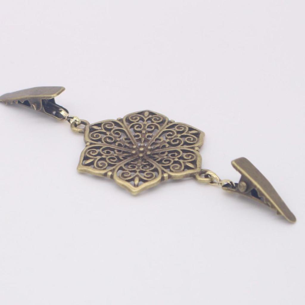 Винтажный женский свитер с двойным зажимом и полым цветком, воротник рубашки, кардиган, клипса