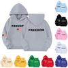 Children's Fashion Hooded Long Sleeved Printed Casual Pullover Sweatshirt Top