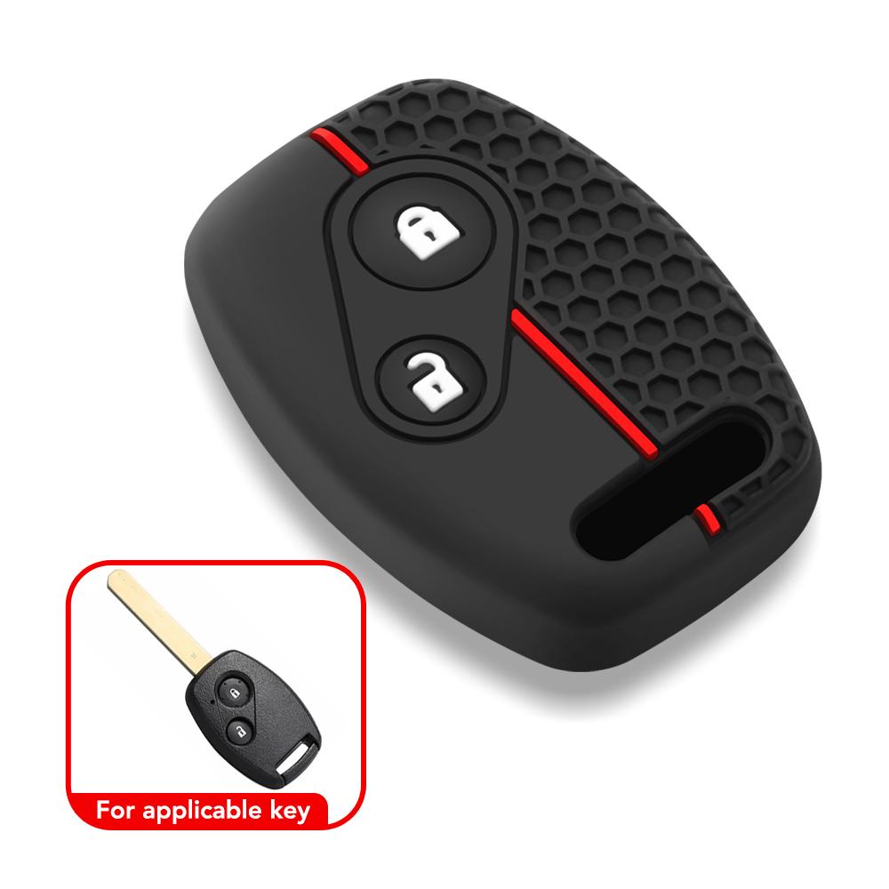 Чехол Брелок Брелок для Honda Civic 4D Jazz Gr8 CR-V SRV FRV Fit CSX Chord 7 Accord Эмблема Дополнительный Винт Силиконовая Защита