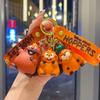 3D Милый Оранжевый Бобр Брелок Мультяшный Животный Кукла Подвеска Брелоки Шарм для Сумки Брелок для Ключей Автомобиля Аксессуары Подарок