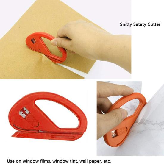 12 шт. резаков для виниловой пленки, стайлинг автомобиля, оранжевые виниловые пленки для автомобиля, безопасные принадлежности для мастерской