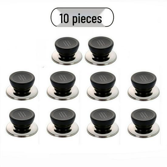 Universal Anti-Scald Pot Lid Handle for Wok or Steamer - Glass Top Cap & Bead Accessory