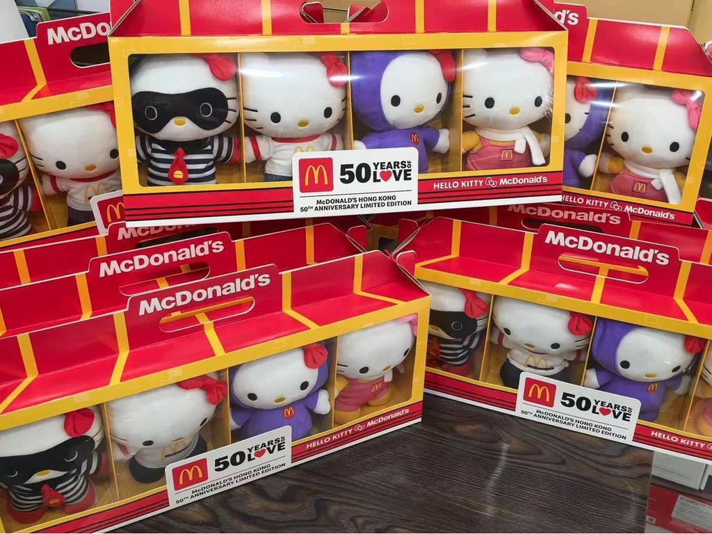 Оригинальная плюшевая игрушка Hello Kitty, выпущенная к 50-летию McDonald's — лимитированная серия, подарок на день рождения.