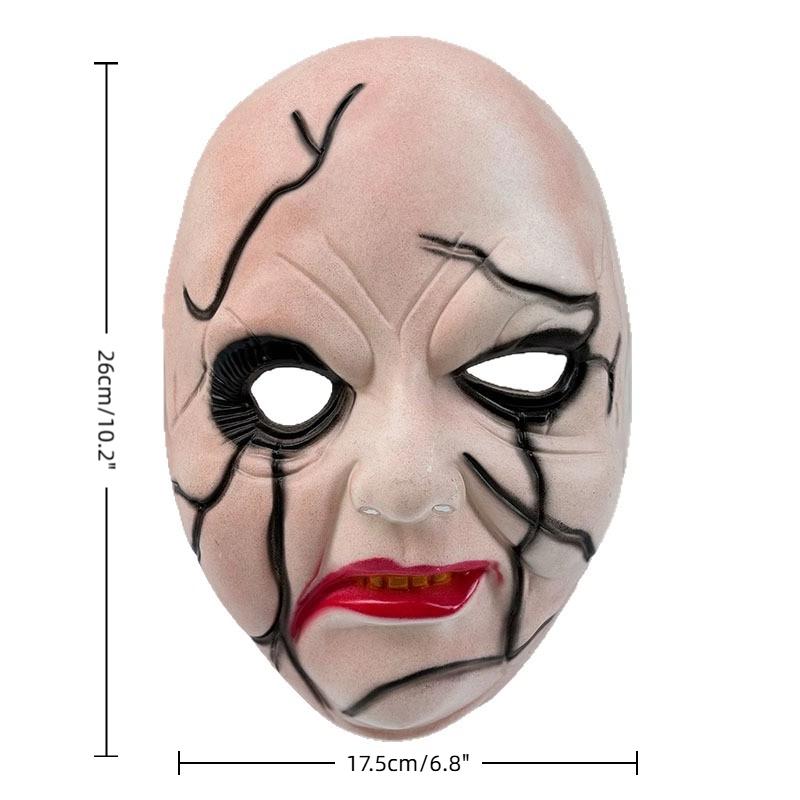 Страшное лицо Хэллоуин Костюм Вечеринка Реквизит Ужасы Косплей Маскарадные Аксессуары Для Взрослых