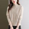 Весенне-осенне-зимний трикотаж, женские свитера, модный повседневный теплый вязаный джемпер, женский свитер с воротником