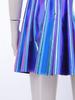 Women Halloween Cosplay Dress 80s Disco Metallic Mock Neck One Shoulder Long Sleeve Back Zip Asymmetrical Gown for Party