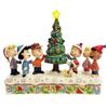 JIM SHORE Snoopy and the Peanuts Gang Decorated Tree 6017231 <Christmas>