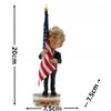 Funny Doll Bobblehead Trump Resin Trump Figurine Creative Parody of Character Pen Inserts Figurines Collectible Desktop Ornament