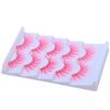 White Anime Manga Lashes Pink False Eyelashes Natural Cosplay Lashes  Women