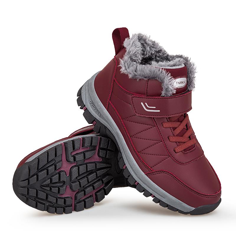 TUINANLE Unisex Platform Sneakers Women Winter Plush Warm Shoes Running Casual High Top Sports Shoes for Men