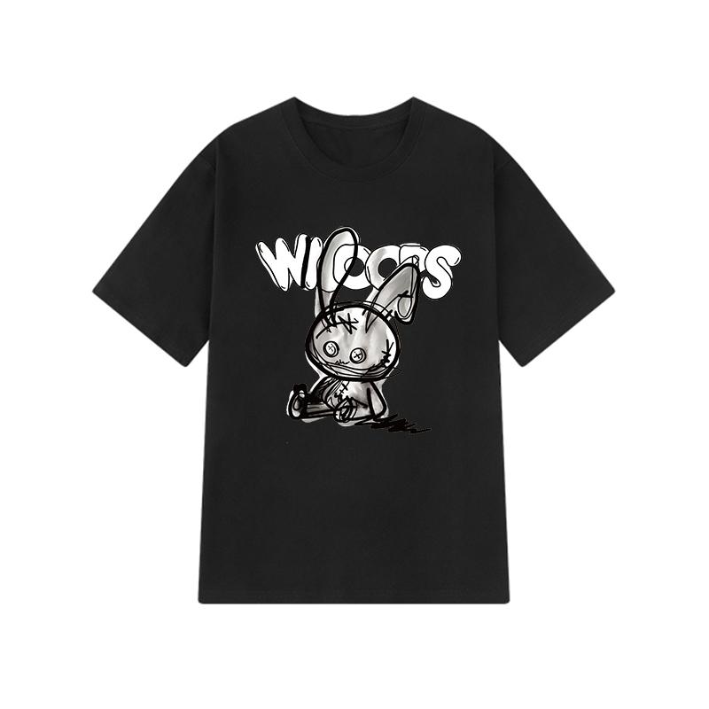 Модная летняя женская футболка с японским аниме Y2k, топы с героями мультфильмов, свободная женская одежда с короткими рукавами, повседневные футболки в стиле Харадзюку в готическом стиле