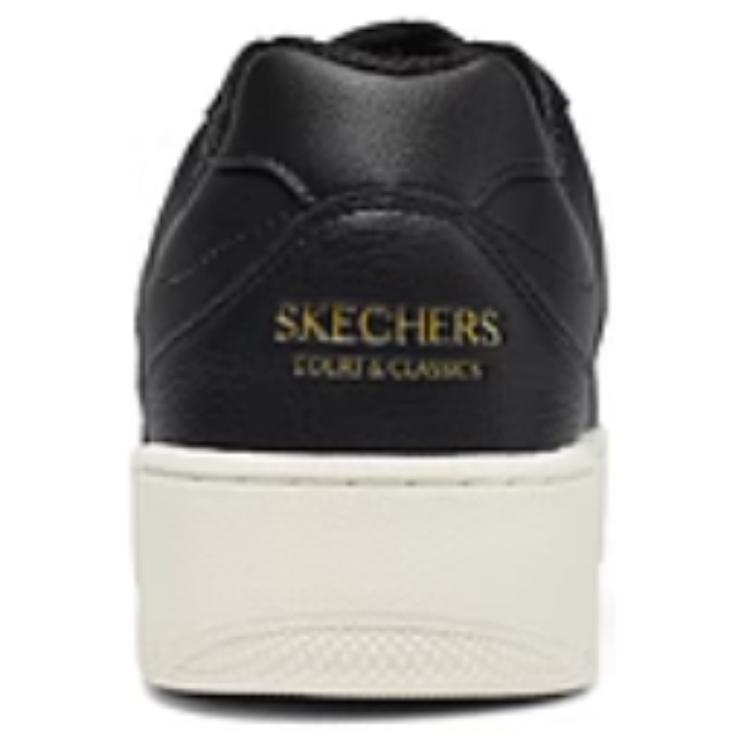 Skechers Спортивные кроссовки Sport Court 2.0 Мужские Белые Черные Низкие Синтетическая Кожа Дышащие Поддержка 254011-BKW