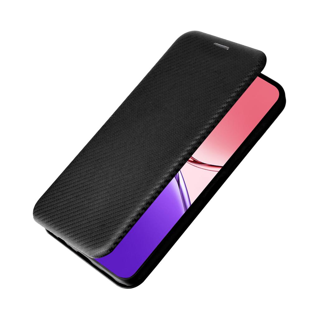 Чехол для Oppo F29 5G с текстурой углеродного волокна, противоударный, из ПУ кожи, чехол для телефона