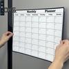 Refrigerator Magnetic Dry-Erase Calendar Reusable Monthly Planner Whiteboard Fridge Magnet Home Office Weekly Schedule Planning Board