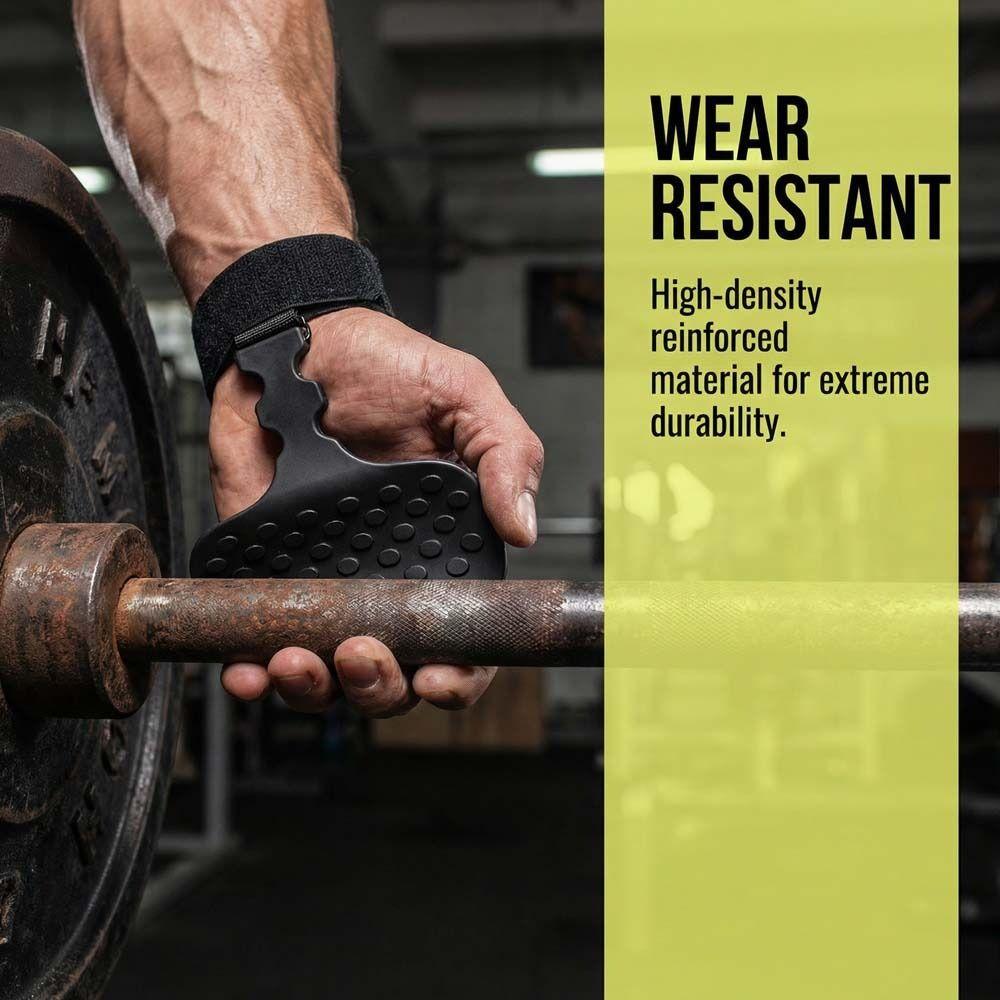 1 pc/ pair Ergonomic Shape Weight Lifting Grips Anti-Slip Grips Barbell Exercises