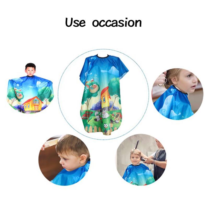 Waterproof Kids Haircut Cape Cloth Hairdresser Hairdressing Salon Barber Apron