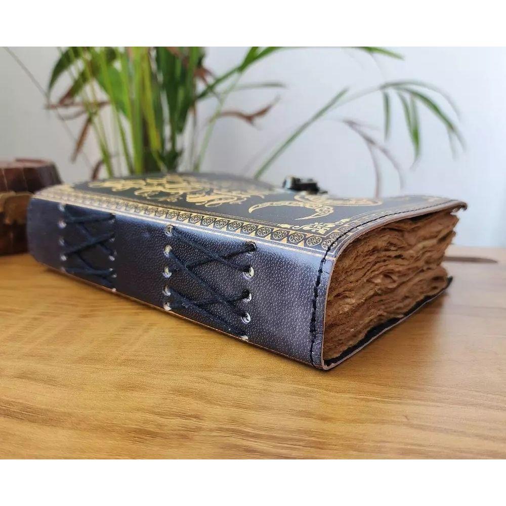 Кожаный блокнот «Книга теней» Кожаный дневник Гримуара Блокнот «Магические заклинания»
