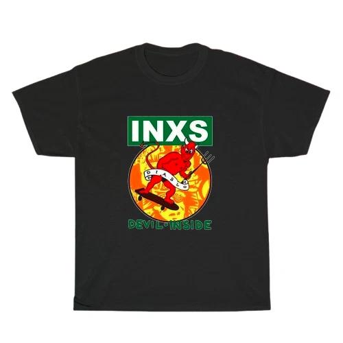 New INXS DEVIL INSIDE Logo Unisex T-Shirt Funny Size S to 5XL