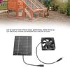 Exhaust Fan Solar Panel Fan Exhaust Air Ventilation Heat Dissipation Tool for Greenhouse Shed Solar Exhaust Fan Solar Panel Fan