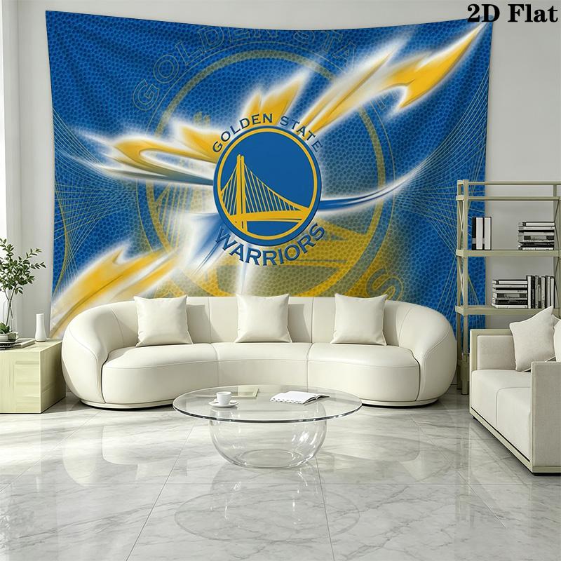Golden State Warriors Wall Tapestry Aesthetic Wall Hanging Printed Fabric Blanket Decorative Tapestries for Bedroom Living Room Home Decor