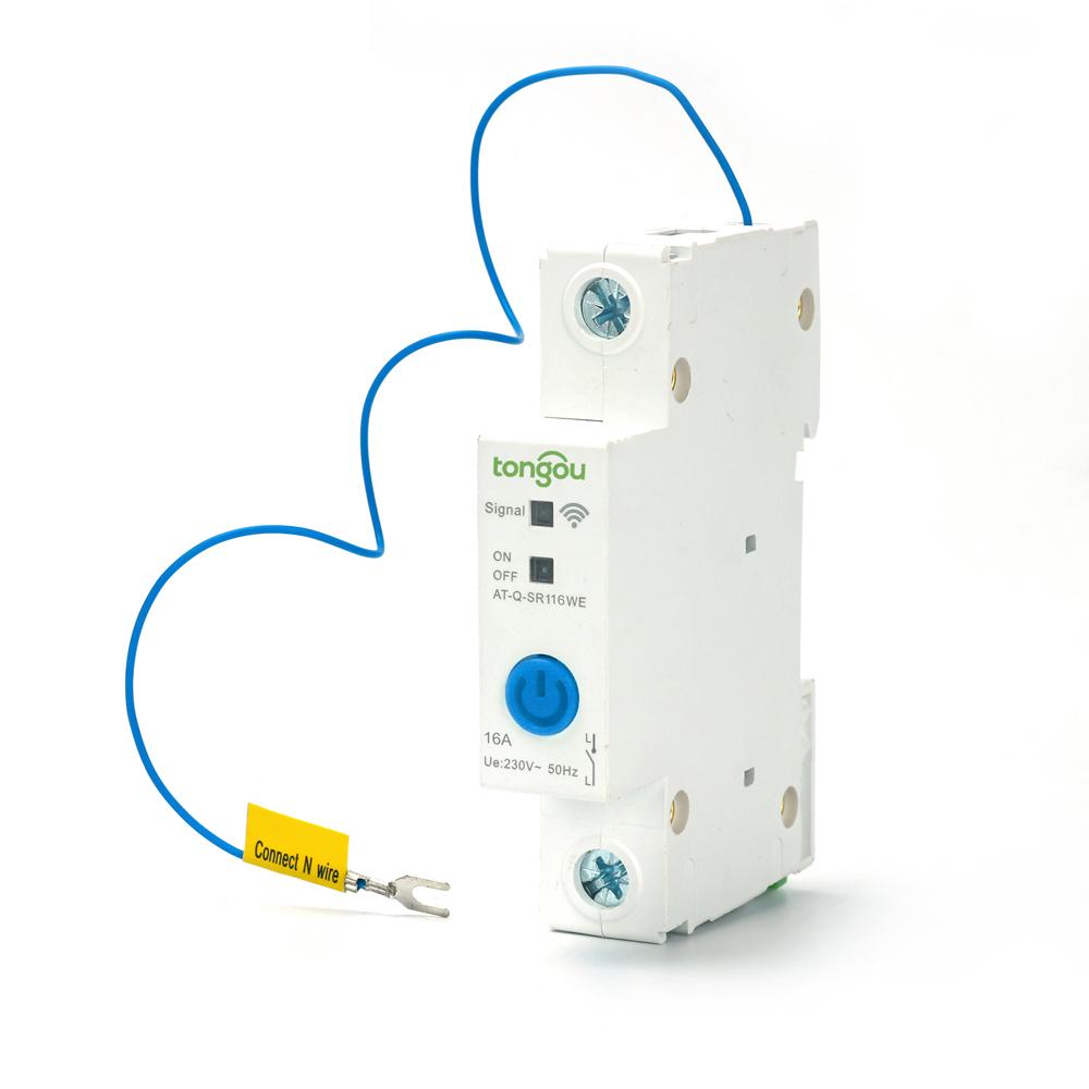 Интеллектуальный автоматический выключатель WIFI 1P DIN?Rail Switch Управление через приложение Ewelink, совместимое с Alexa и