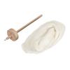 Wooden Drop Spindle Professional DIY Yarn Spinning Kit with Wool Top for Beginners for Sewing