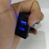 Dual USB Port Car Charger 2.1A Rocker Adapter Socket Light Built-In Socket For Transport T4 Car Dual USB Charger Car Accessories