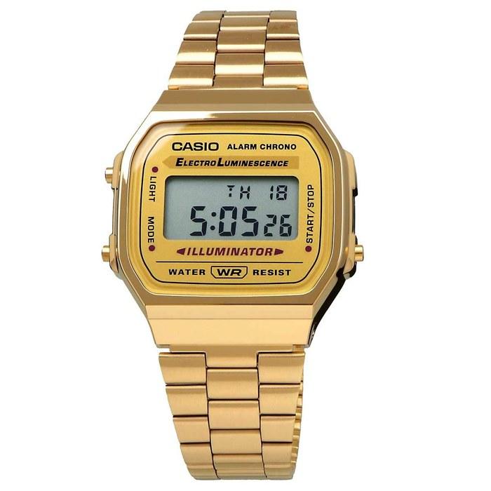 Casio Цифровые часы Винтажная серия A168WG-9W Золотой