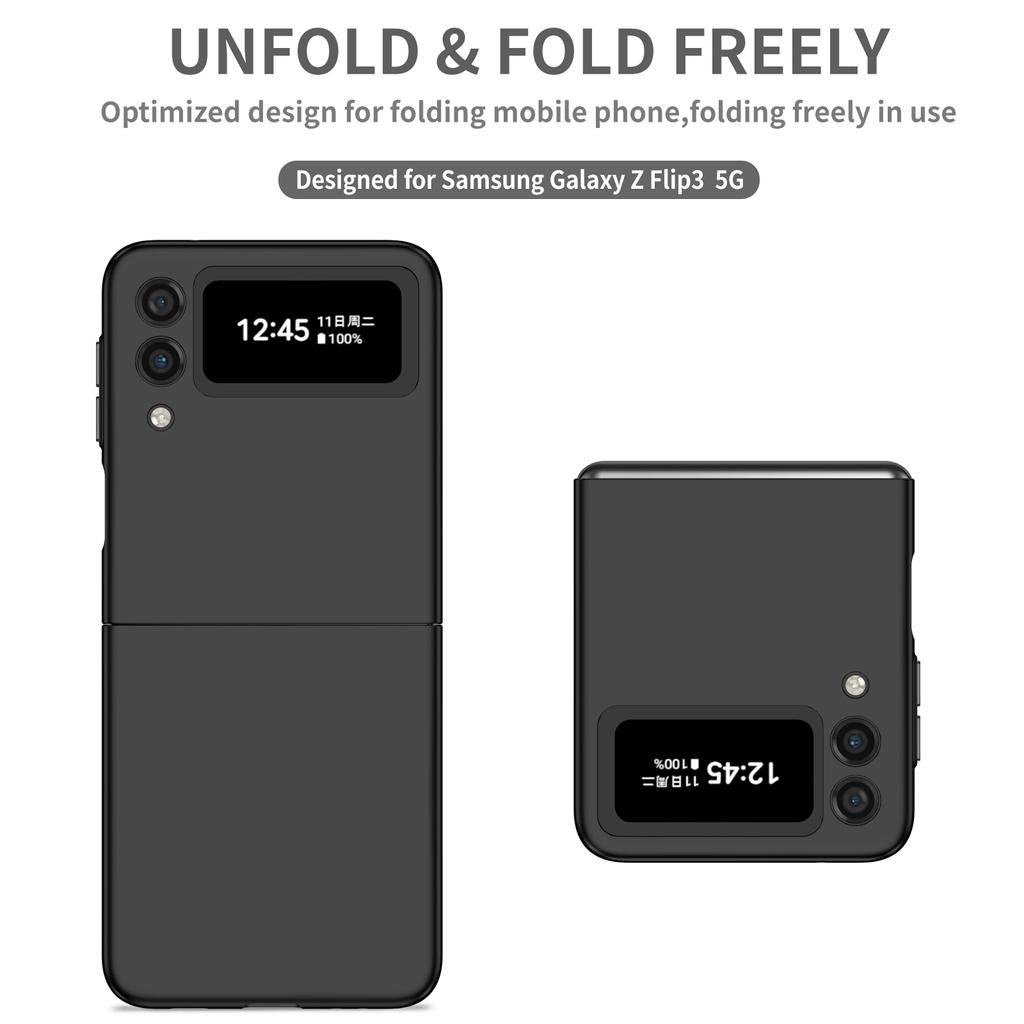 Роскошный тонкий складной чехол для телефона из ПК для Samsung Galaxy Z Flip 3 4 5G Flip4 Flip3 Flip5 Flip6 Flip 5 6 2 1 с защитой от отпечатков пальцев