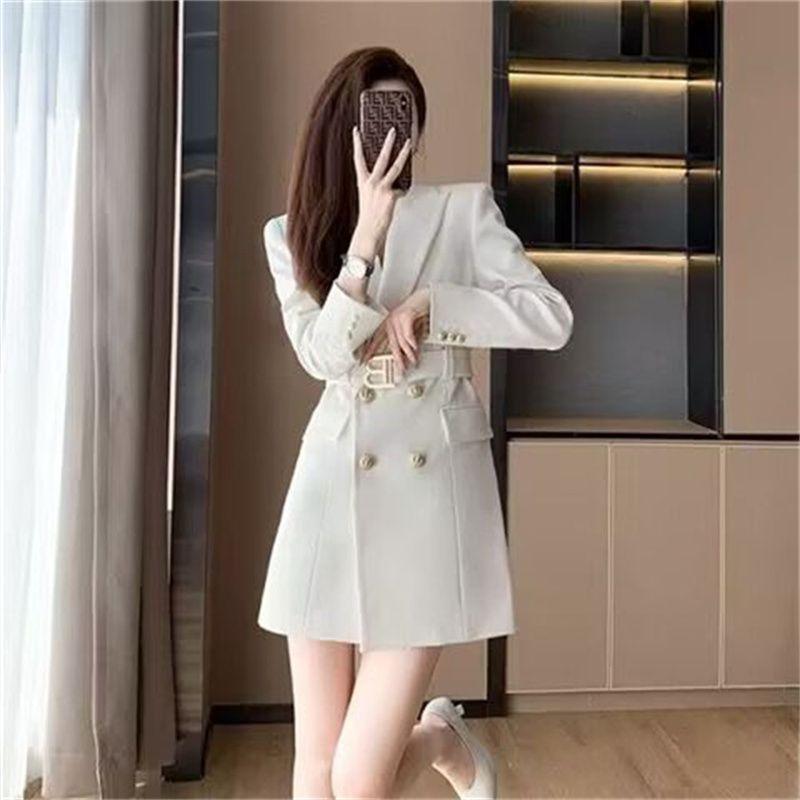 Women's French Style Double-breasted Suit for Spring and Autumn