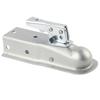 Straight Tongue Trailer Coupler 2in Channel Secure Coupling for 1-7/8in Hitch Ball 2000lbs Weight Ca