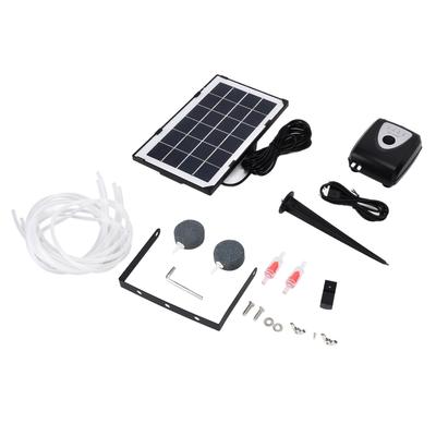 Солнечный кислородный насос Низкое давление Заземляющий штекер Аэрационный насос с кислородной трубкой и аэрационным камнем