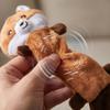 Плюшевая игрушка для собаки с пищалкой и шуршащей бумагой Длинная мягкая прочная игрушка-грызун для домашних животных для маленьких, средних и больших собак Интерактивная игра