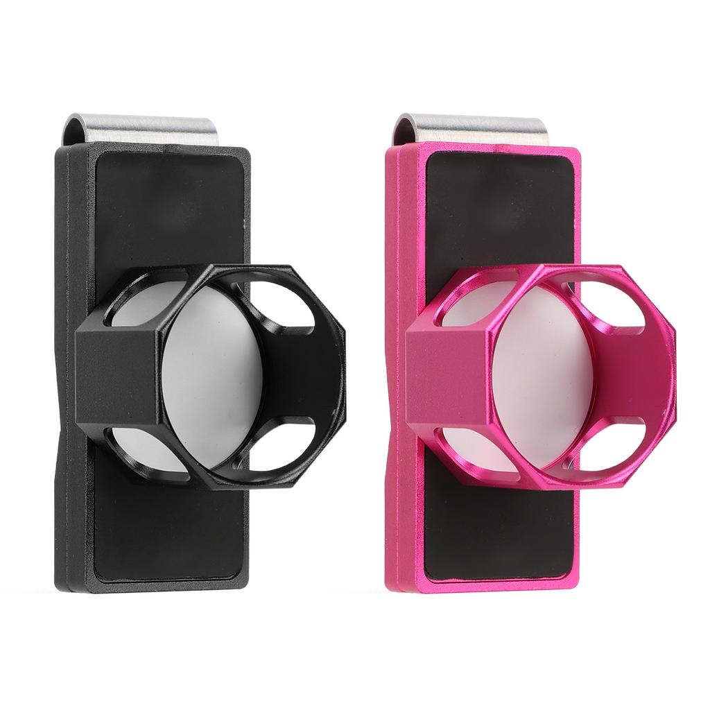 Billiard Chalk Holder Clip Magnetic Portable Octagonal Inner Round Single Section Pool Cue Chalk Cas