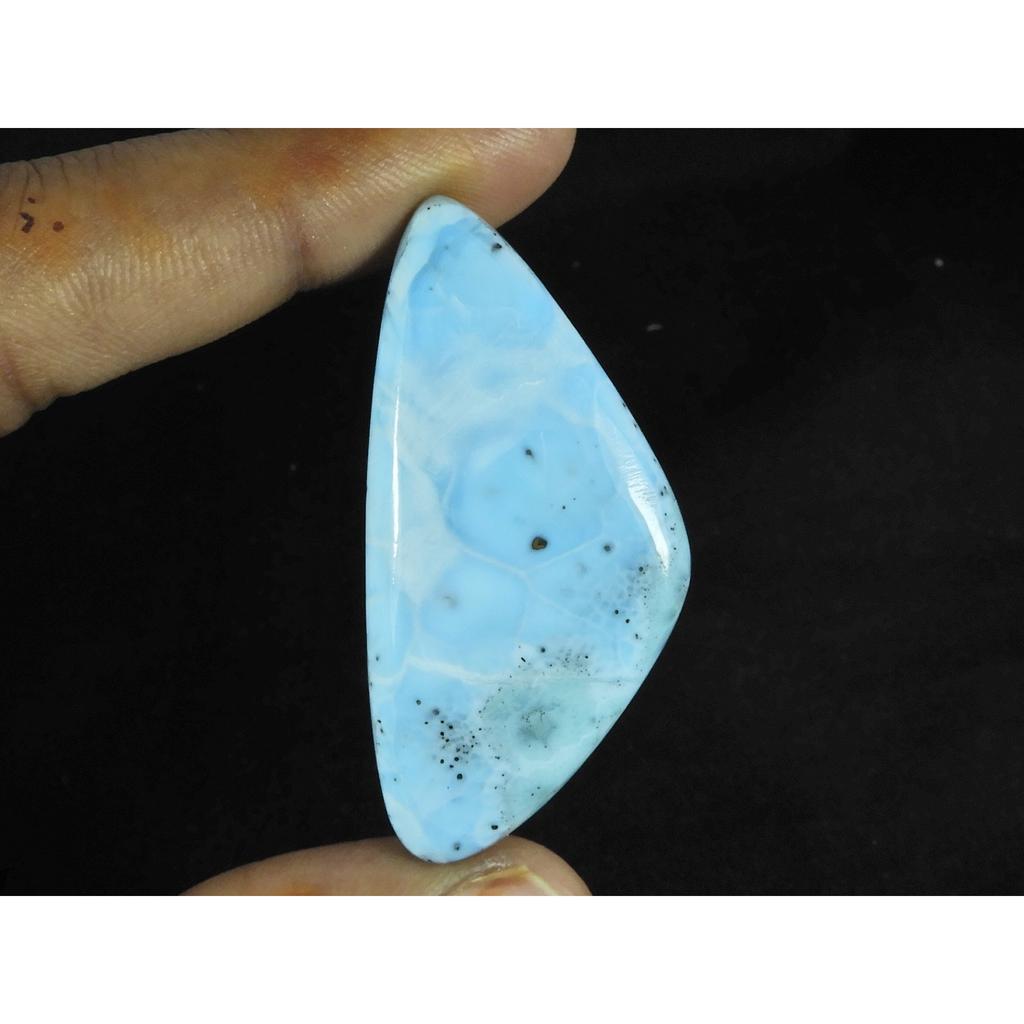 22X45X05ММ Натуральный Голубой Ларимар Фантазийной Формы Кабошон Свободный Драгоценный Камень 51 Карат. LR-72