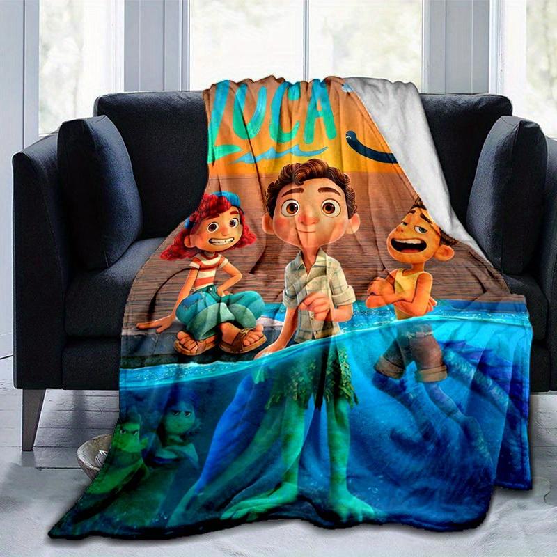 1pc, Luca 3 Movie Poster Inspired Home Decor Blanket Perfect for Couch, Bed, Travel, Camping, Car