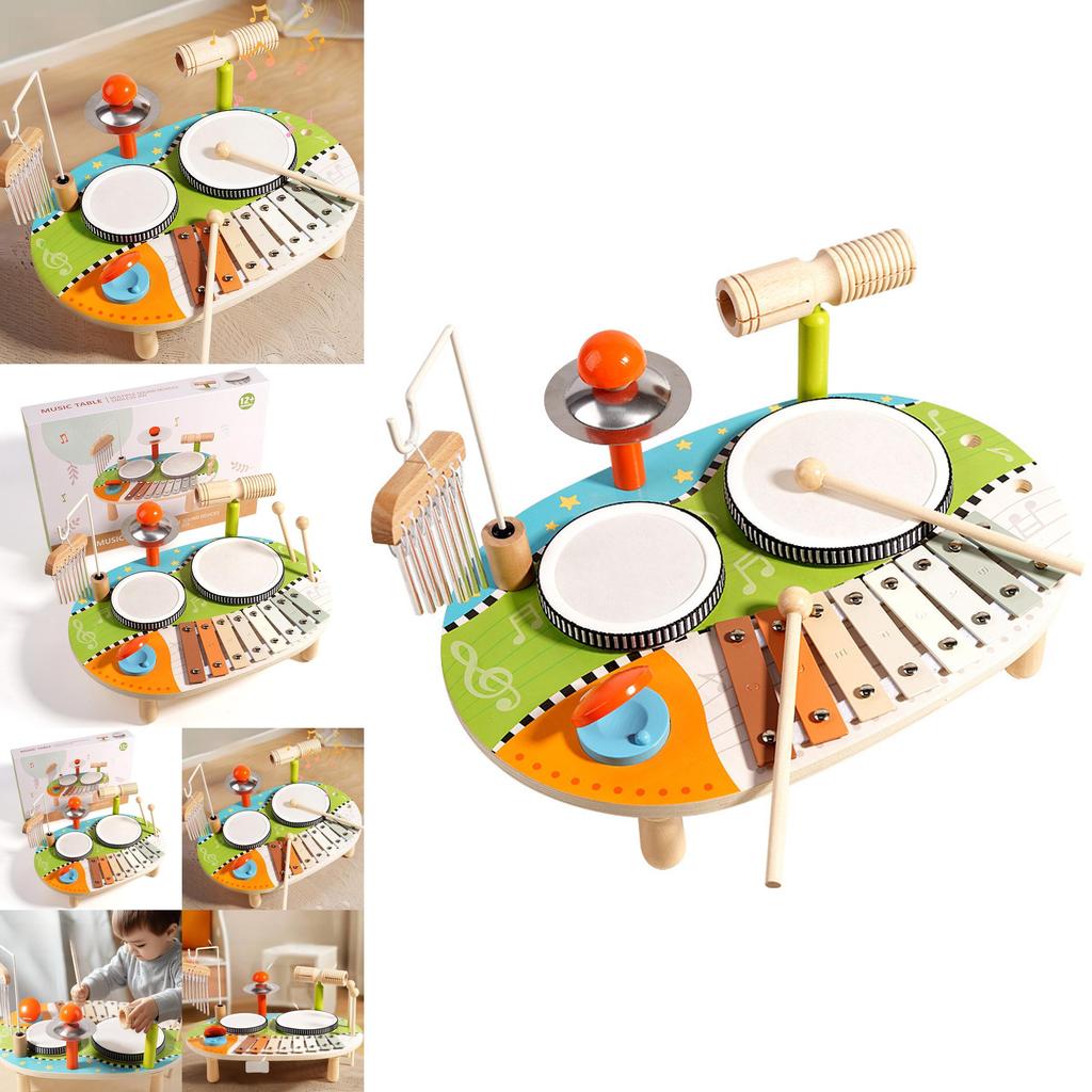 Wooden Kids Percussion Toy With Multifunctional Design For Early Education And Music Development