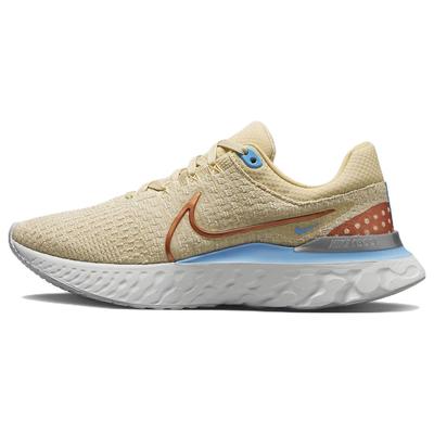 React Infinity Run Flyknit 3 Sesame Metallic Copper Женские кроссовки Коричневые овсяно-белые DX1937-200