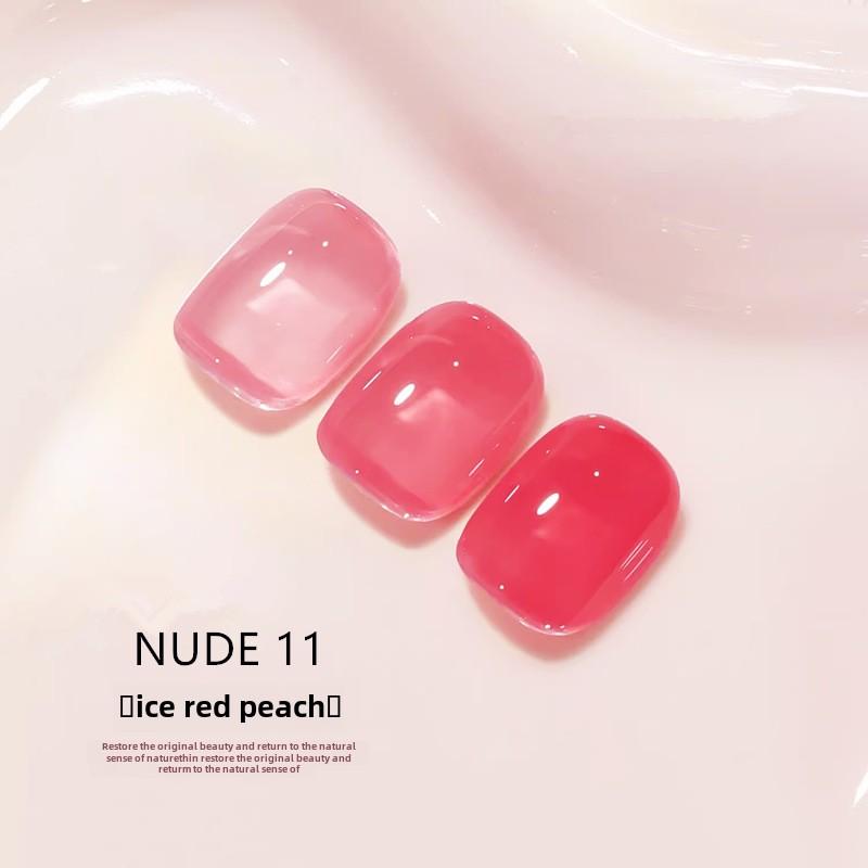 Набор лаков для ногтей Nail Art Nude, популярный цвет, белый прозрачный желеобразный клей для ногтей для маникюрного салона