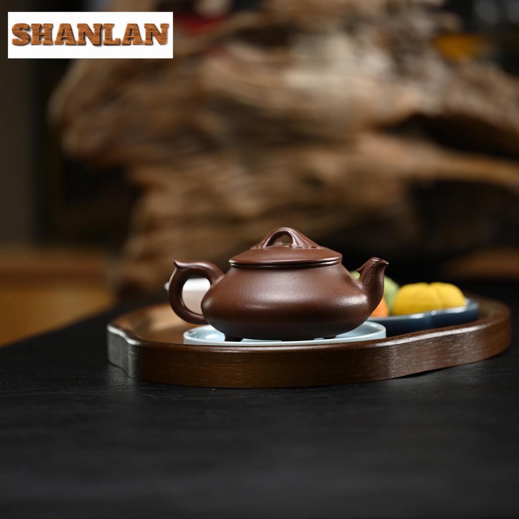 250ml Exquisite Yixing Purple Clay Teapots Handmade Yi Qu Pot Raw Ore Purple Mud Kettle With Filter Chinese Zisha Tea Set Craft