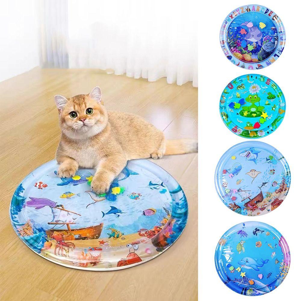 Thickened Water Sensory Play Mat Cat Dog Water Play Mat Cats Dogs Water Bed Durable Pet Supplies