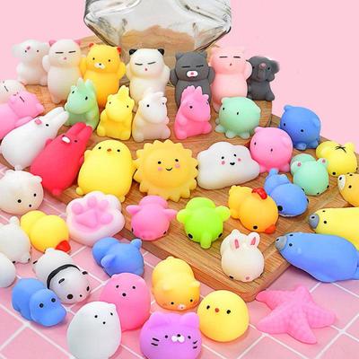 50-5 шт. Kawaii Squishies Mochi Anima мягкие игрушки для детей антистресс мяч сжимать вечерние сувениры игрушки для снятия стресса на день рождения MYY