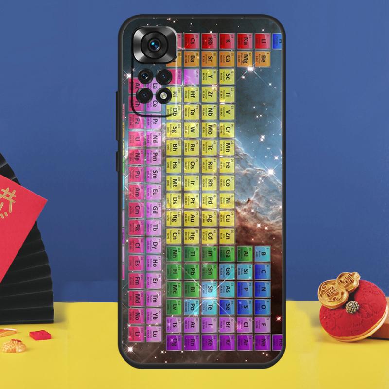 Chemistry Periodic Table of Elements Phone Case For Xiaomi Redmi Note 11 Pro Note 10 Pro 12 8 9 Pro 9S 10S 11S 12C 9C 10C Funda