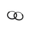Geometric Punk Style Small Circle Silver Hoop Earrings Fashion Jewelry Hip-Hop Round Earring