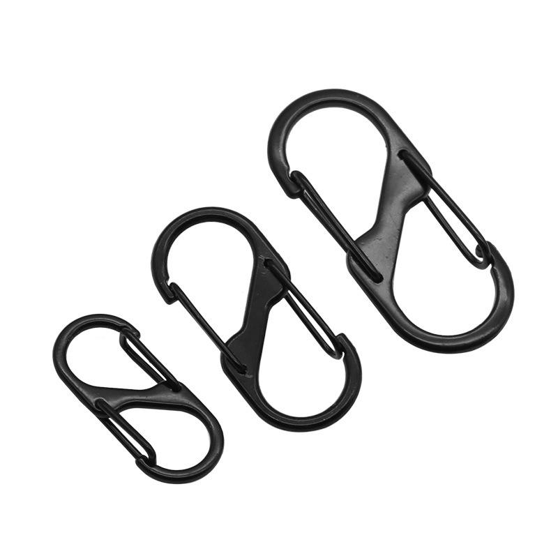 Карабин-брелок из цинкового сплава с быстросъемной и выдвижной пряжкой